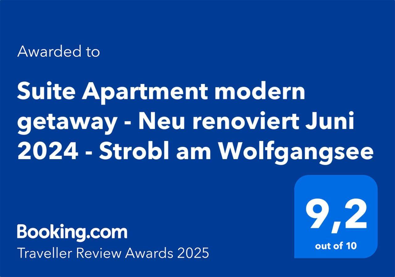 Suite Apartment Modern Getaway - Neu Renoviert - Strobl Am Wolfgangsee Zewnętrze zdjęcie